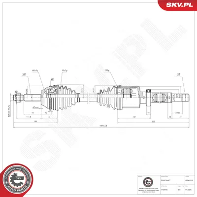 Arbre de transmission Ford TRANSIT Bus · Ford TRANSIT Van · Ford TRANSIT Platform/Chassis