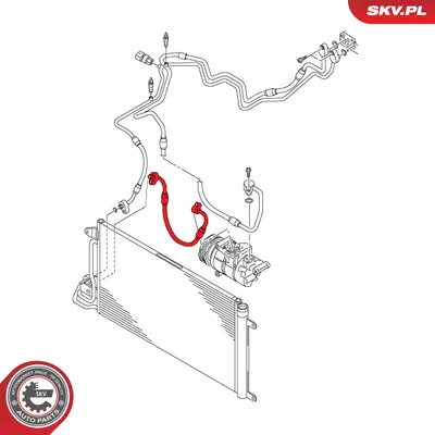 Conduite à haute pression, climatisation Audi A1 · Seat IBIZA IV · Seat IBIZA IV SC