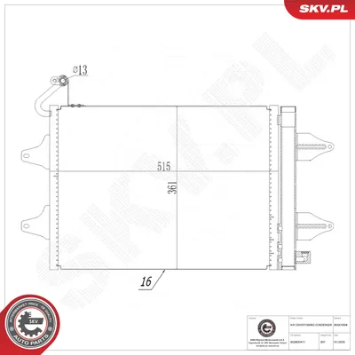 Condenseur, climatisation Seat IBIZA III · Seat CORDOBA · Skoda FABIA I