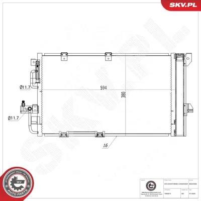 Condenseur, climatisation Opel ASTRA G Hatchback · Opel ASTRA G Estate · Opel ASTRA G Saloon