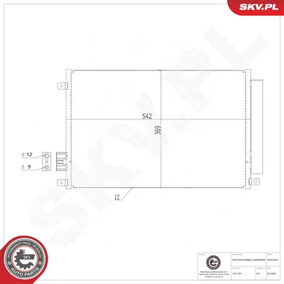 Condenseur, climatisation Fiat 500 · Fiat 500 C · Fiat PANDA