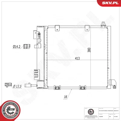 Condenseur, climatisation Opel ASTRA G Hatchback · Opel ASTRA G Estate · Opel ASTRA G Saloon