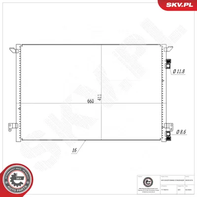 Condenseur, climatisation Fiat CROMA · Opel VECTRA C · Opel VECTRA C GTS