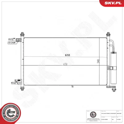 Condenseur, climatisation Nissan MICRA III · Nissan MICRA C+C III · Nissan NOTE
