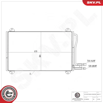 Condenseur, climatisation Mercedes-Benz SPRINTER 2-t Platform/Chassis · Mercedes-Benz SPRINTER 2-t Van · Mercedes-Benz SPRINTER 2-t Bus