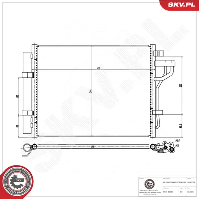 Condenseur, climatisation Hyundai i10 II · Hyundai i10 II Saloon