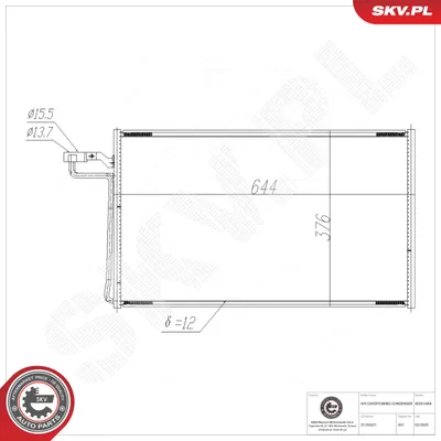 Condenseur, climatisation Volvo S40 II · Volvo V50 · Volvo C70 II Convertible