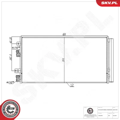 Condenseur, climatisation Opel CORSA E · Opel CORSA E Hatchback Van · Vauxhall CORSA Mk IV