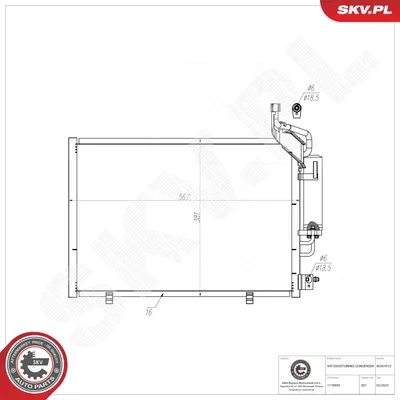 Condenseur, climatisation Ford FIESTA VI · Ford FIESTA VI Van