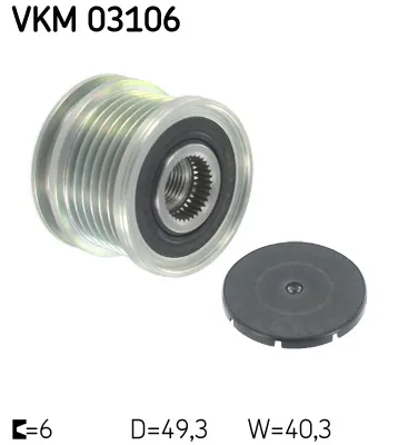 Poulie roue libre, alternateur Ford GALAXY I · Ford GALAXY MK I VAN · Seat CORDOBA
