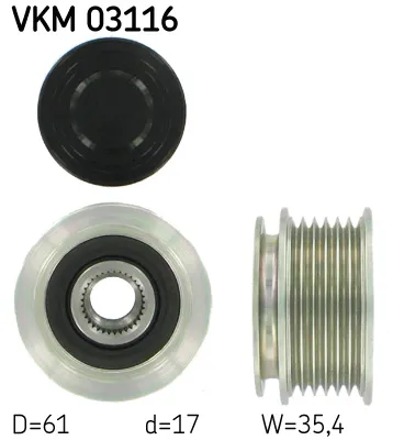 Poulie roue libre, alternateur Audi A4 B5 · Audi A6 C5 · Audi A6 C5 Avant