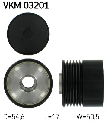 Poulie roue libre, alternateur Alfa Romeo MITO · Bmw 1 · Fiat GRANDE PUNTO