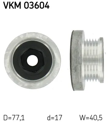 Poulie roue libre, alternateur Nissan MICRA III · Renault MEGANE I · Renault MEGANE I Classic