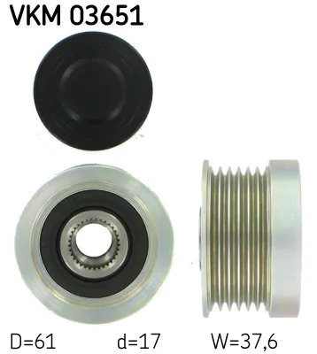 Poulie roue libre, alternateur Volvo S40 I · Volvo V40 Estate · Volvo V70 I