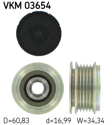 Poulie roue libre, alternateur Ford KUGA I · Volvo S40 II · Volvo V50