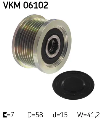 Poulie roue libre, alternateur Toyota HIACE IV Bus · Toyota HIACE IV Van · Toyota LAND CRUISER PRADO