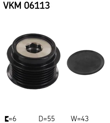 Poulie roue libre, alternateur Chrysler VOYAGER IV · Chrysler GRAND VOYAGER V · Chrysler PACIFICA