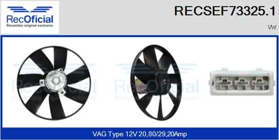 Ventilateur, refroidissement du moteur Vw SCIROCCO · Vw PASSAT B2 · Vw PASSAT B3/B4