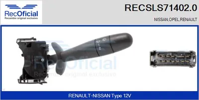 Interrupteur d'essuie-glace Opel MOVANO A Platform/Chassis · Renault TRAFIC II Platform/Chassis · Nissan INTERSTAR Platform/Chassis