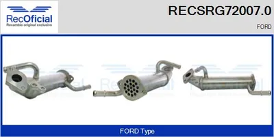 Radiateur, réaspiration des gaz d'échappement Ford TRANSIT Bus · Ford TRANSIT Van · Ford TRANSIT Platform/Chassis