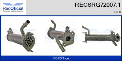 Radiateur, réaspiration des gaz d'échappement Ford TRANSIT Bus · Ford TRANSIT Van · Ford TRANSIT Platform/Chassis