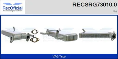 Radiateur, réaspiration des gaz d'échappement Vw CRAFTER 30-35 Bus · Vw CRAFTER 30-50 Van · Vw CRAFTER 30-50 Platform/Chassis