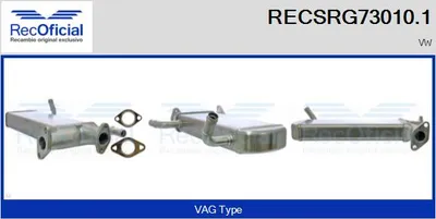 Radiateur, réaspiration des gaz d'échappement Vw CRAFTER 30-35 Bus · Vw CRAFTER 30-50 Van · Vw CRAFTER 30-50 Platform/Chassis
