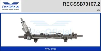Crémaillère de direction Vw MULTIVAN T5 · Vw TRANSPORTER T5 Platform/Chassis (7JD, 7JE, 7JL, 7JY, 7JZ, 7F · Vw TRANSPORTER T5 Van
