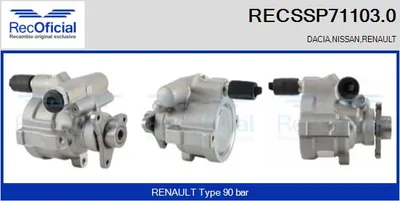 Pompe hydraulique, direction Renault LAGUNA I · Renault LAGUNA I Grandtour · Renault MEGANE I
