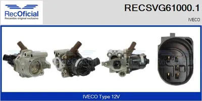 Vanne EGR Iveco DAILY IV Van · Iveco DAILY IV Platform/Chassis · Iveco DAILY V Platform/Chassis