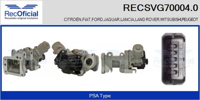 Vanne EGR Peugeot 607 · Peugeot 807 · Citroën C8