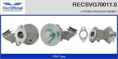 Vanne EGR Citroën XSARA · Citroën XSARA Break · Citroën XSARA Coupe