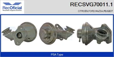 Vanne EGR Citroën XSARA · Citroën XSARA Break · Citroën XSARA Coupe