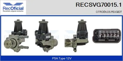 Vanne EGR Peugeot 208 I · Peugeot 2008 I · Peugeot 308 II