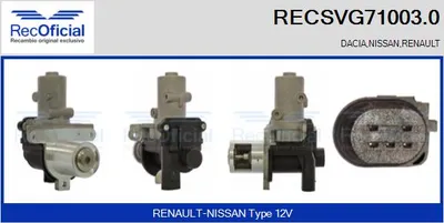 Vanne EGR Renault KANGOO · Renault CLIO II · Renault KANGOO Express