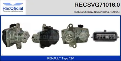 Vanne EGR Renault MEGANE III Hatchback · Renault MEGANE III Coupe · Renault MEGANE III Grandtour
