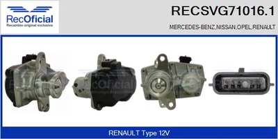 Vanne EGR Renault MEGANE III Hatchback · Renault MEGANE III Coupe · Renault MEGANE III Grandtour