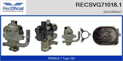 Vanne EGR Renault MODUS / GRAND MODUS · Dacia LOGAN · Renault CLIO III