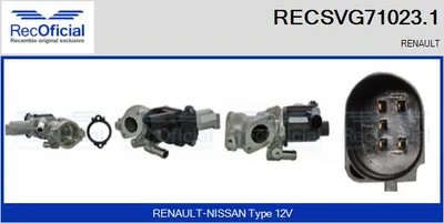 Vanne EGR Renault LAGUNA III · Renault LAGUNA III Grandtour · Renault LAGUNA Coupe