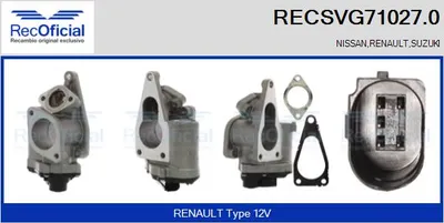 Vanne EGR Renault LAGUNA II · Renault LAGUNA II Grandtour · Renault MEGANE II