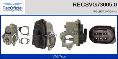 Vanne EGR Vw TOURAN · Audi A3 · Vw GOLF V