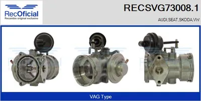 Vanne EGR Audi A3 · Skoda OCTAVIA I · Vw GOLF IV