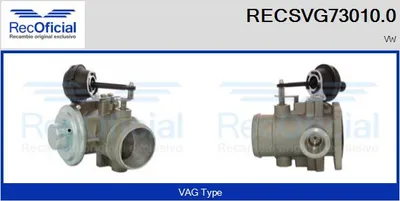 Vanne EGR Vw LT 28-35 II Bus · Vw LT 28-46 II Van · Vw LT 28-46 II Platform/Chassis