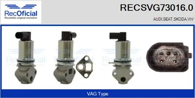 Vanne EGR Seat CORDOBA · Seat IBIZA II · Vw POLO III CLASSIC