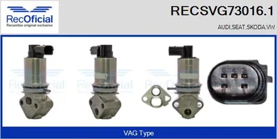 Vanne EGR Seat CORDOBA · Seat IBIZA II · Vw POLO III CLASSIC