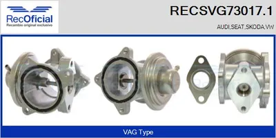 Vanne EGR Audi A2 · Skoda FABIA I · Skoda FABIA I Combi