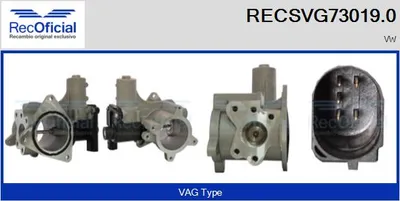 Vanne EGR Vw TOUAREG · Vw TRANSPORTER T5 Platform/Chassis (7JD, 7JE, 7JL, 7JY, 7JZ, 7F · Vw TRANSPORTER T5 Van