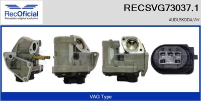 Vanne EGR Vw POLO IV · Vw TOURAN · Audi A3
