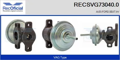 Vanne EGR Audi A4 B5 · Audi A6 C4 · Vw PASSAT B3/B4