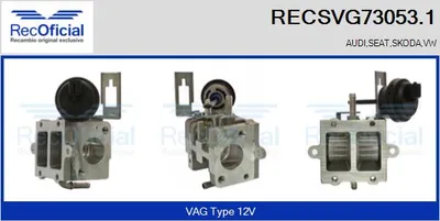 Vanne EGR Vw PHAETON · Vw TOUAREG · Audi A8 D3